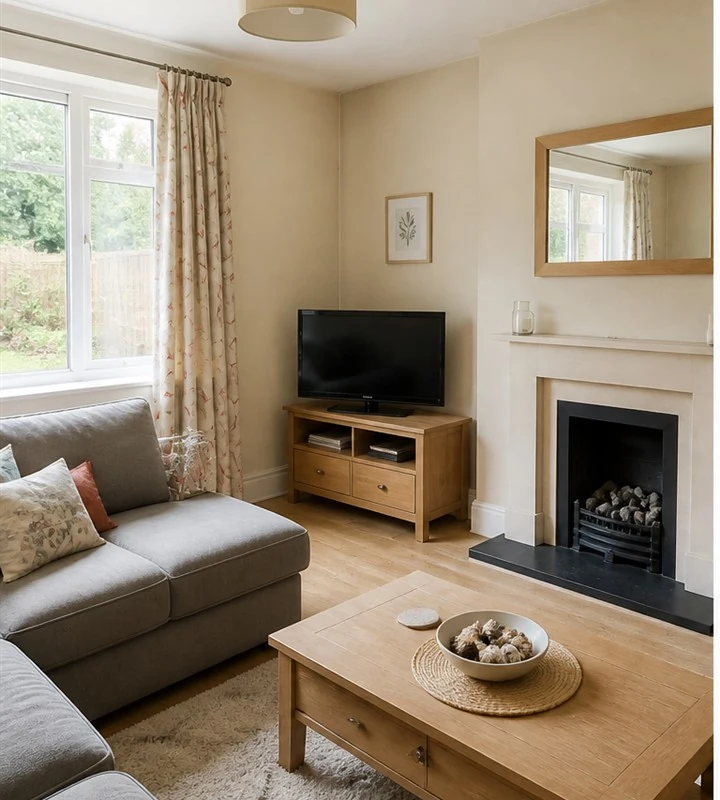 Living room before redecoration